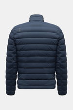 UBR Daunenjacke 'Sonic' navy von hinten, Slim Fit, elastische Microfaser, wasserabweisend, Daunenfüllung, reflektierender Logo-Print, verschweißte Nähte.