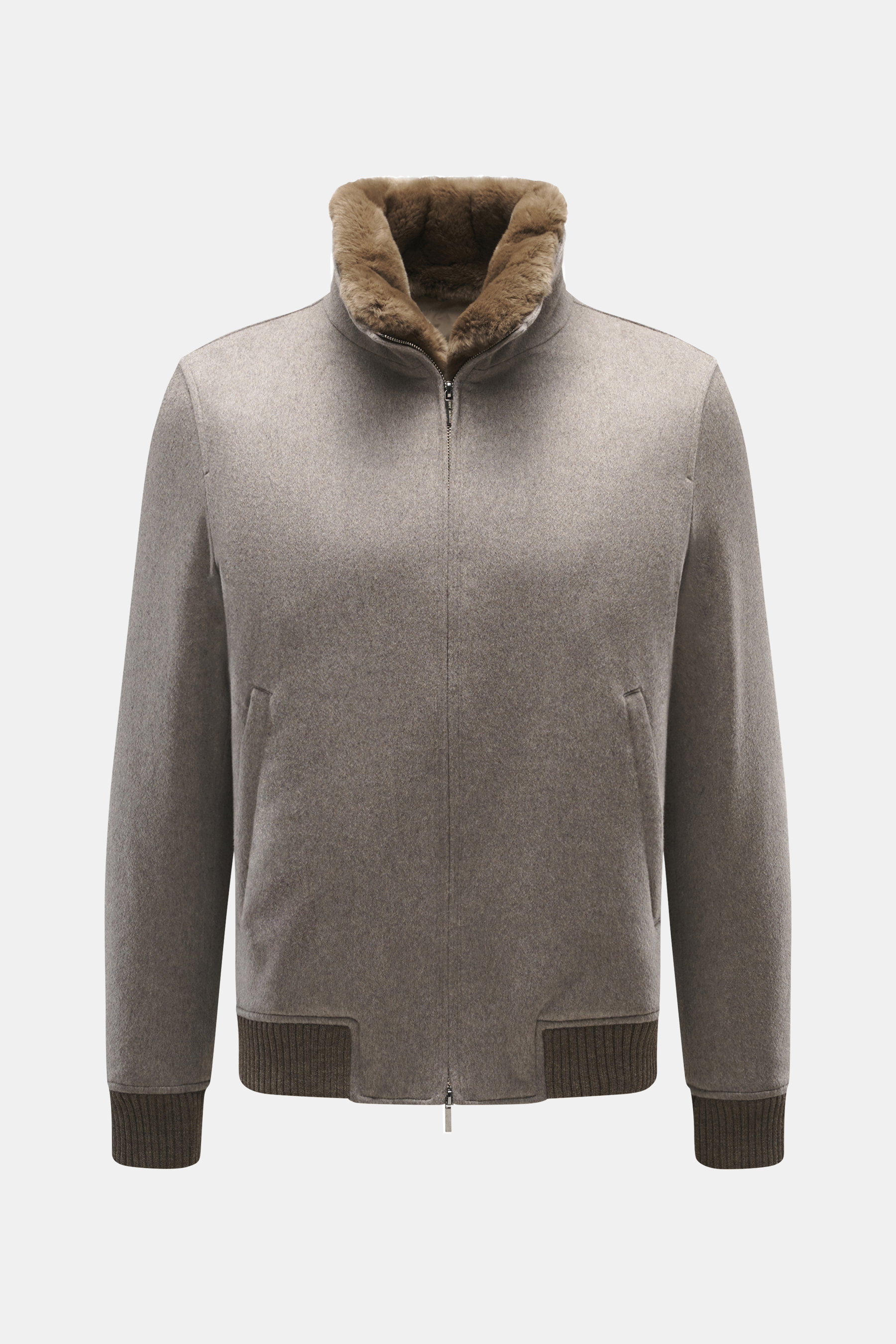 Cashmere Blouson 'Rius' grau meliert