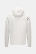 Stone Island Jacke 'Stellina' offwhite, Rückansicht mit Kapuze, hochwertige Microfaser, wind- und wasserabweisend, Regular Fit, Daumenloch.
