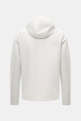 Stone Island Jacke 'Stellina' offwhite, Rückansicht mit Kapuze, hochwertige Microfaser, wind- und wasserabweisend, Regular Fit, Daumenloch.