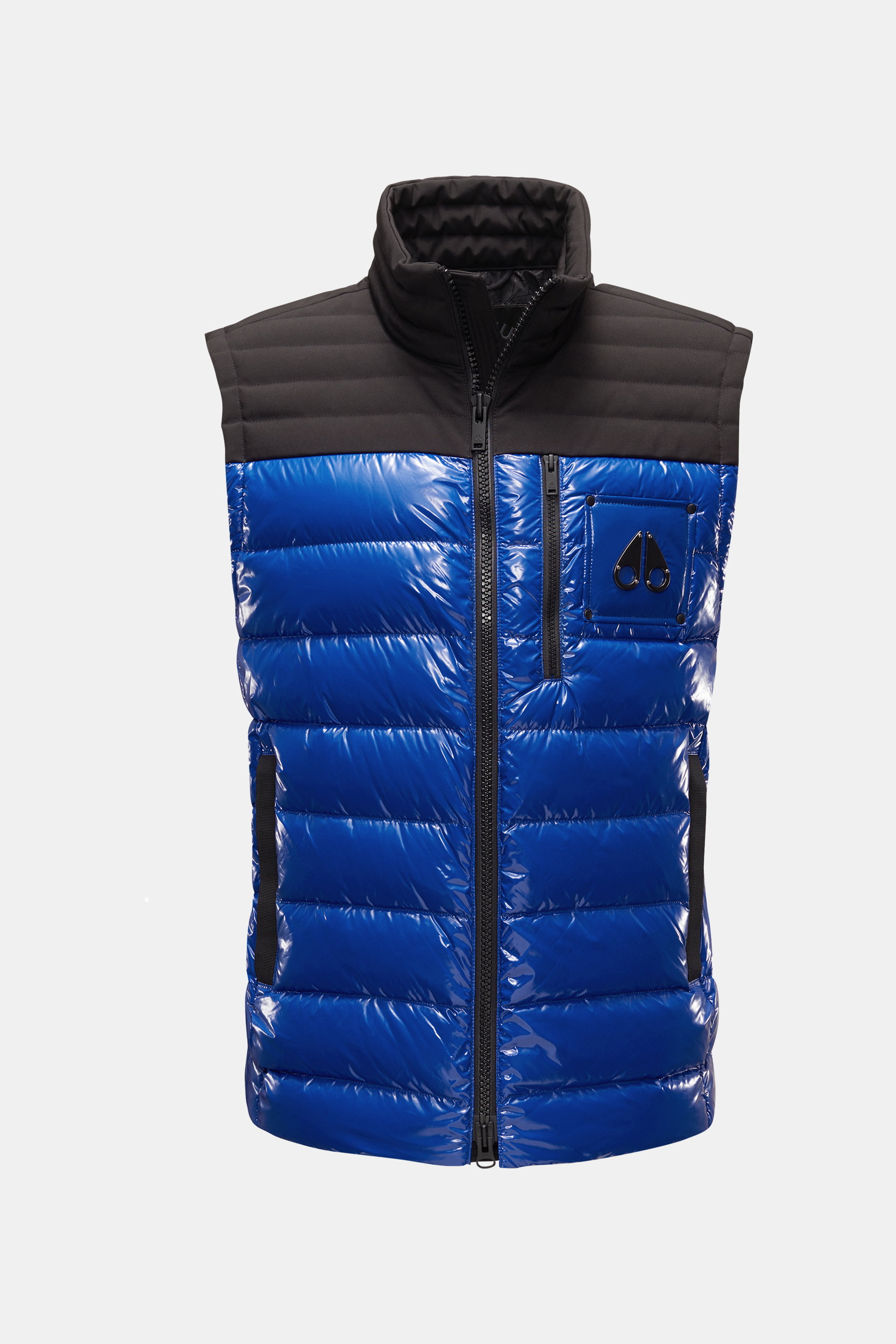 Moose Knuckles Daunenweste 'Dugald' blau/schwarz