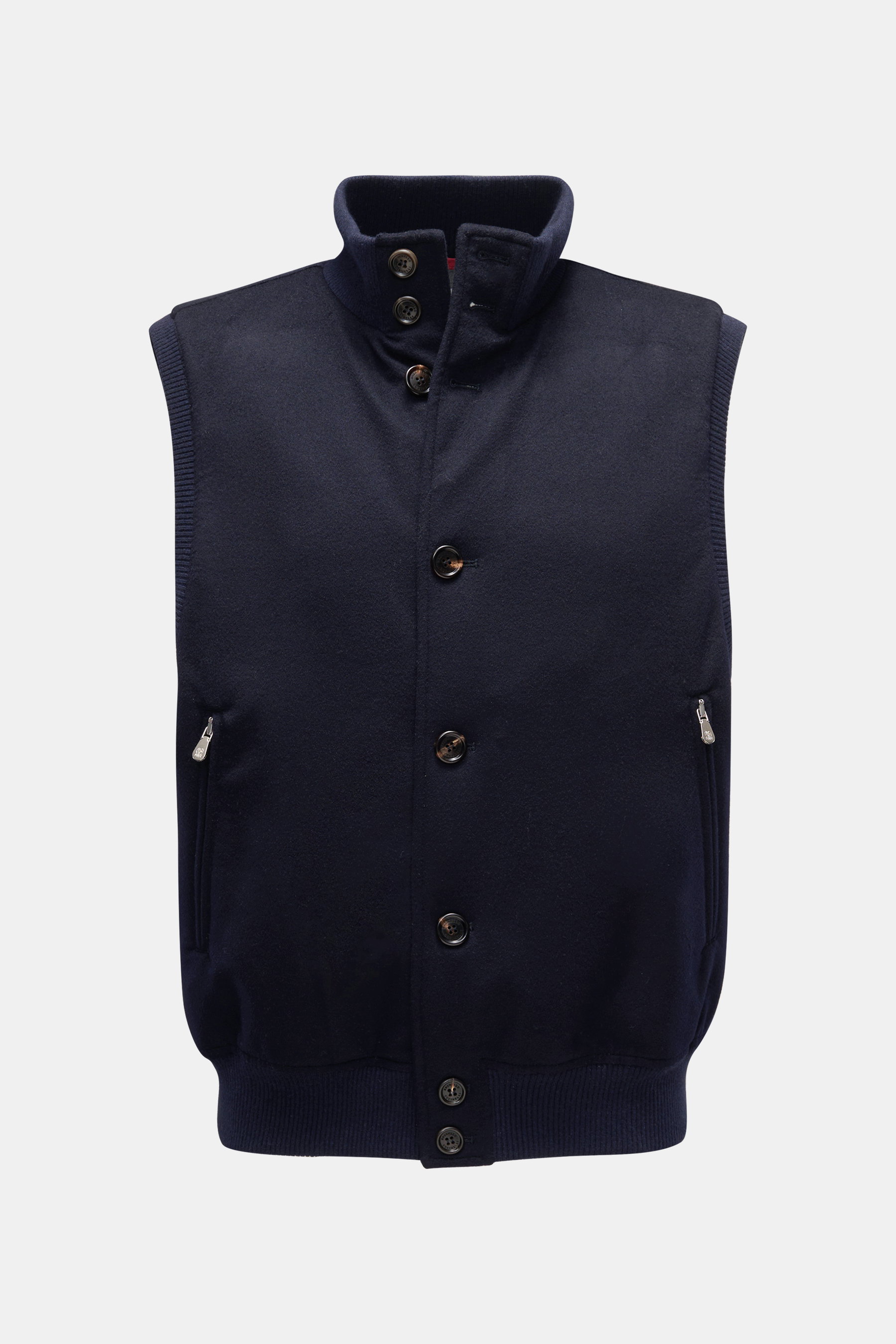 Brunello Cucinelli Cashmere Outdoorweste dark navy