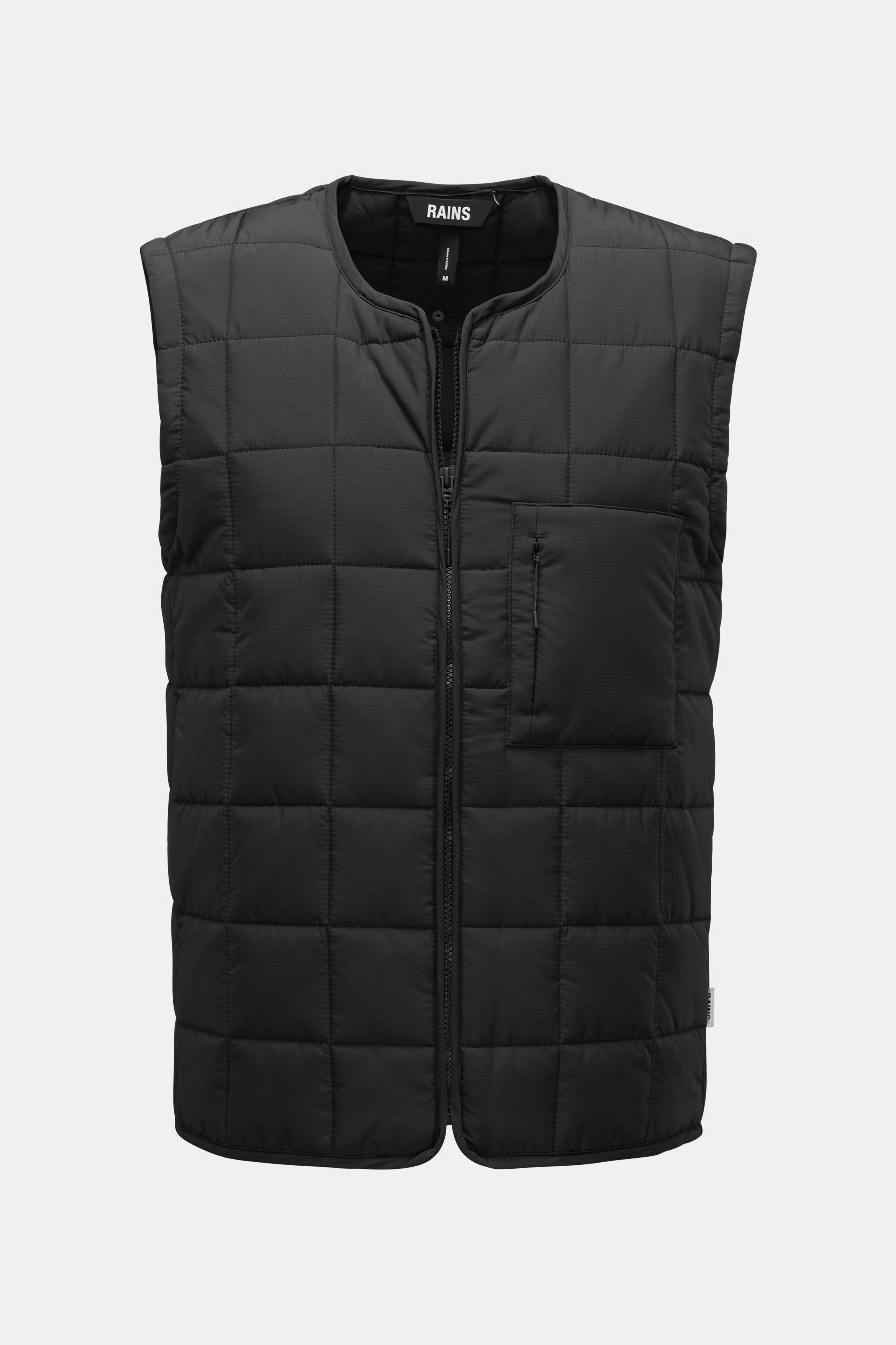 Rains Steppweste 'Liner Vest' schwarz