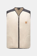 A.P.C. Fleeceweste 'Nate' creme