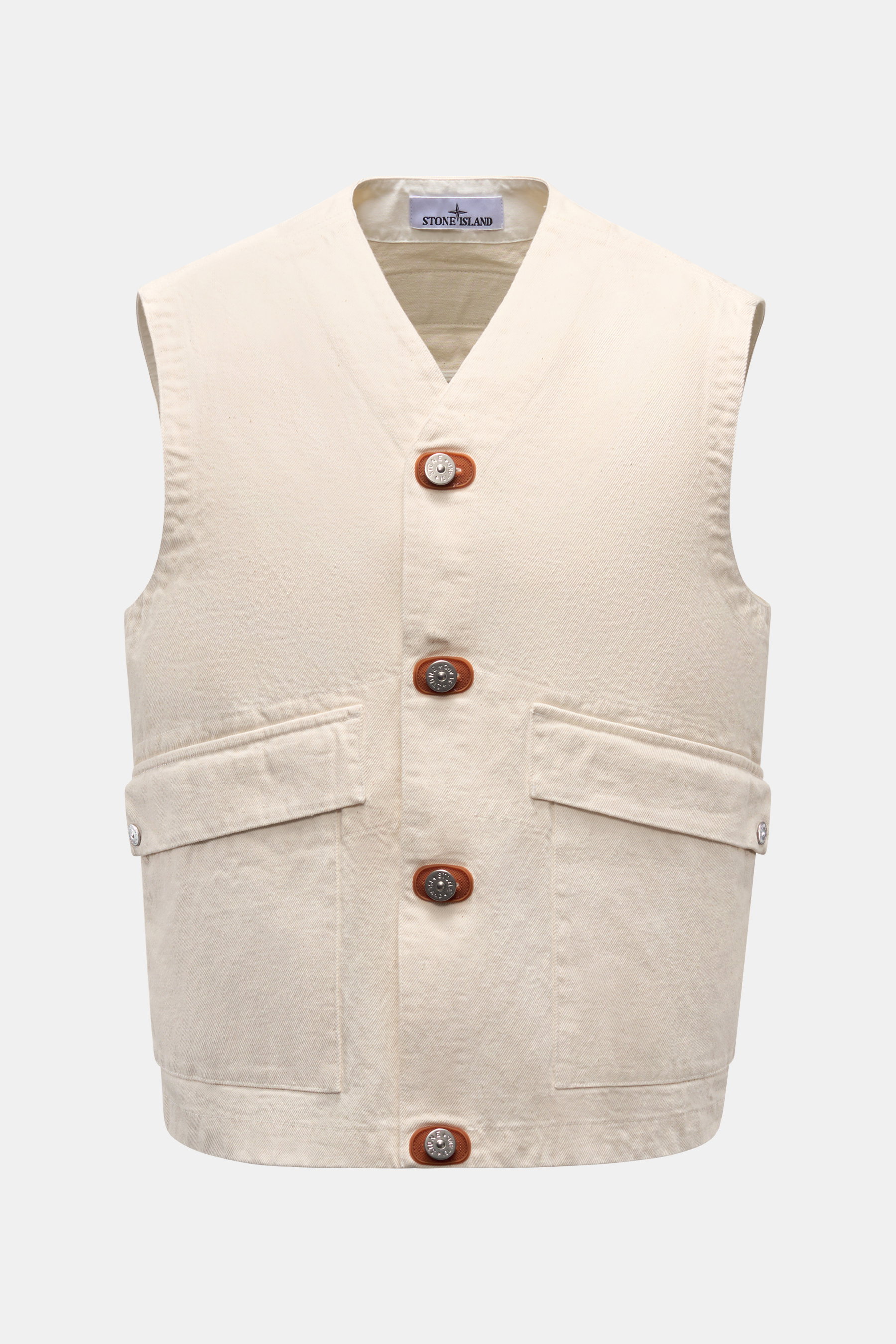 Stone Island Weste 'Raw Beauty' creme