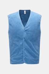 04651/ A trip in a bag Corduroy gilet 'Oyster' blue