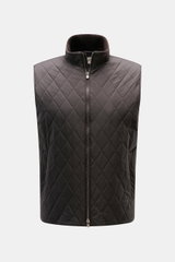 Agnona Outdoorweste dunkelbraun