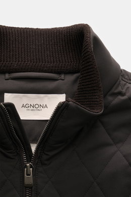 Agnona Outdoorweste dunkelbraun