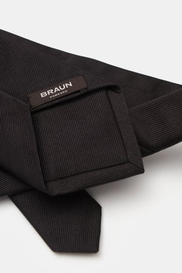 BRAUN Hamburg Seidenkrawatte schwarz