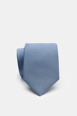 Zegna Silk tie blue/black checked