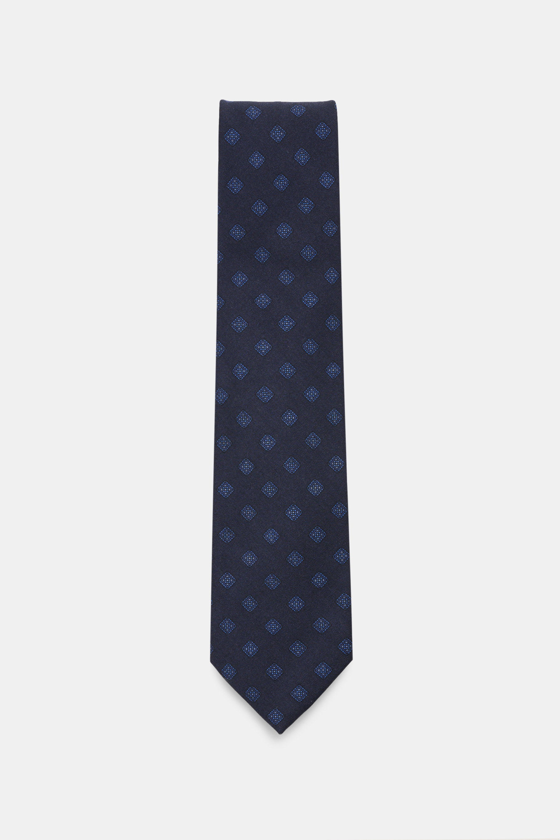Cesare Attolini Krawatte 'Ventaglio' navy/blau gemustert