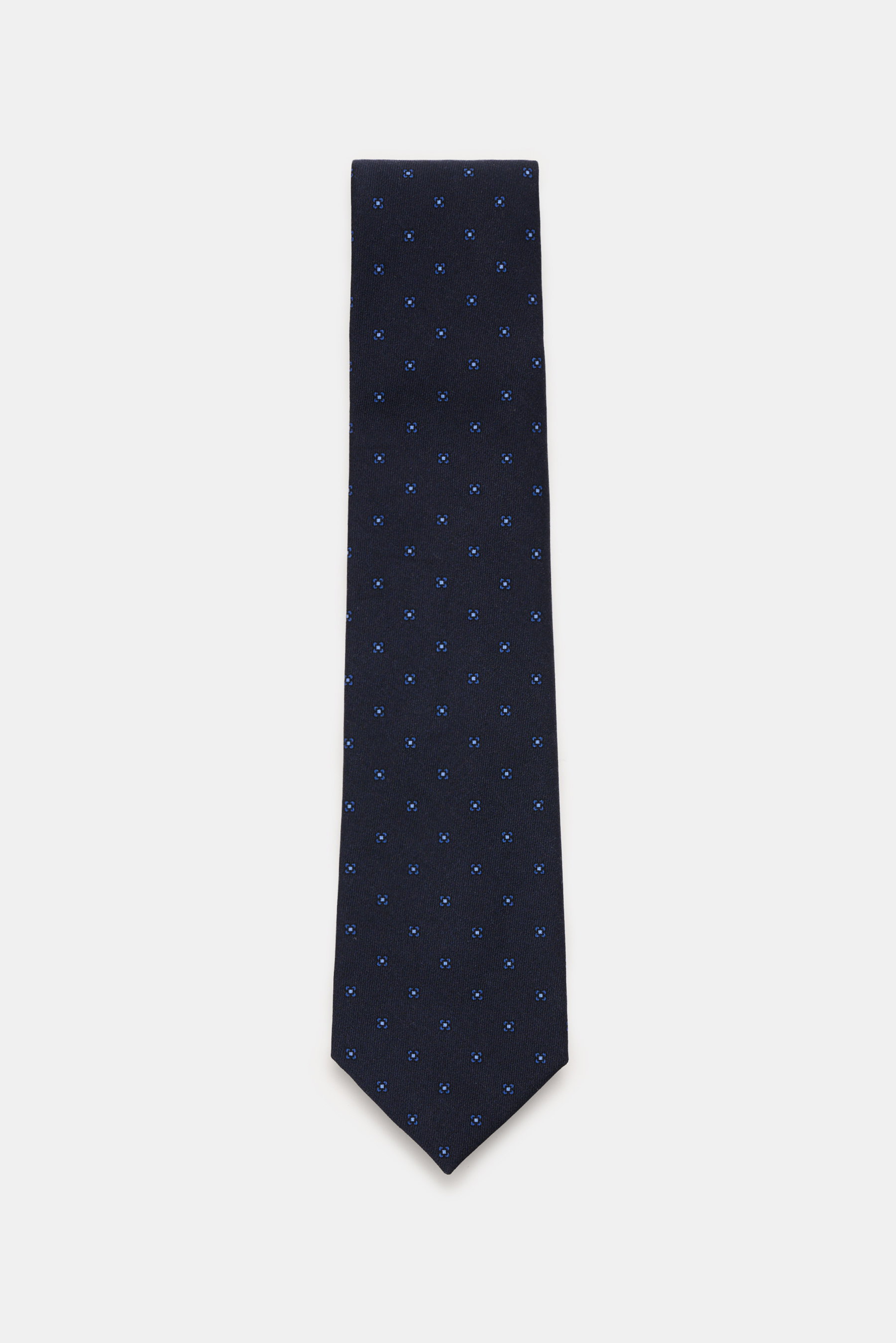 Cesare Attolini Krawatte 'Ventaglio' navy/blau gemustert