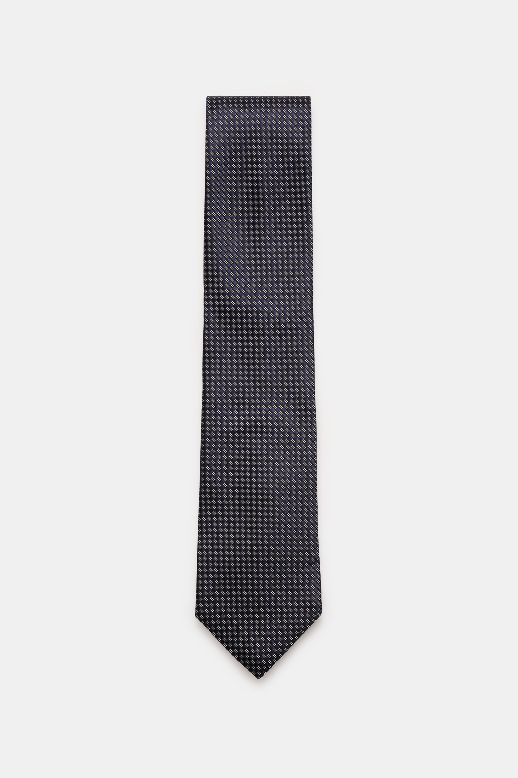 Zegna Krawatte navy/hellgrau/schwarz gemustert
