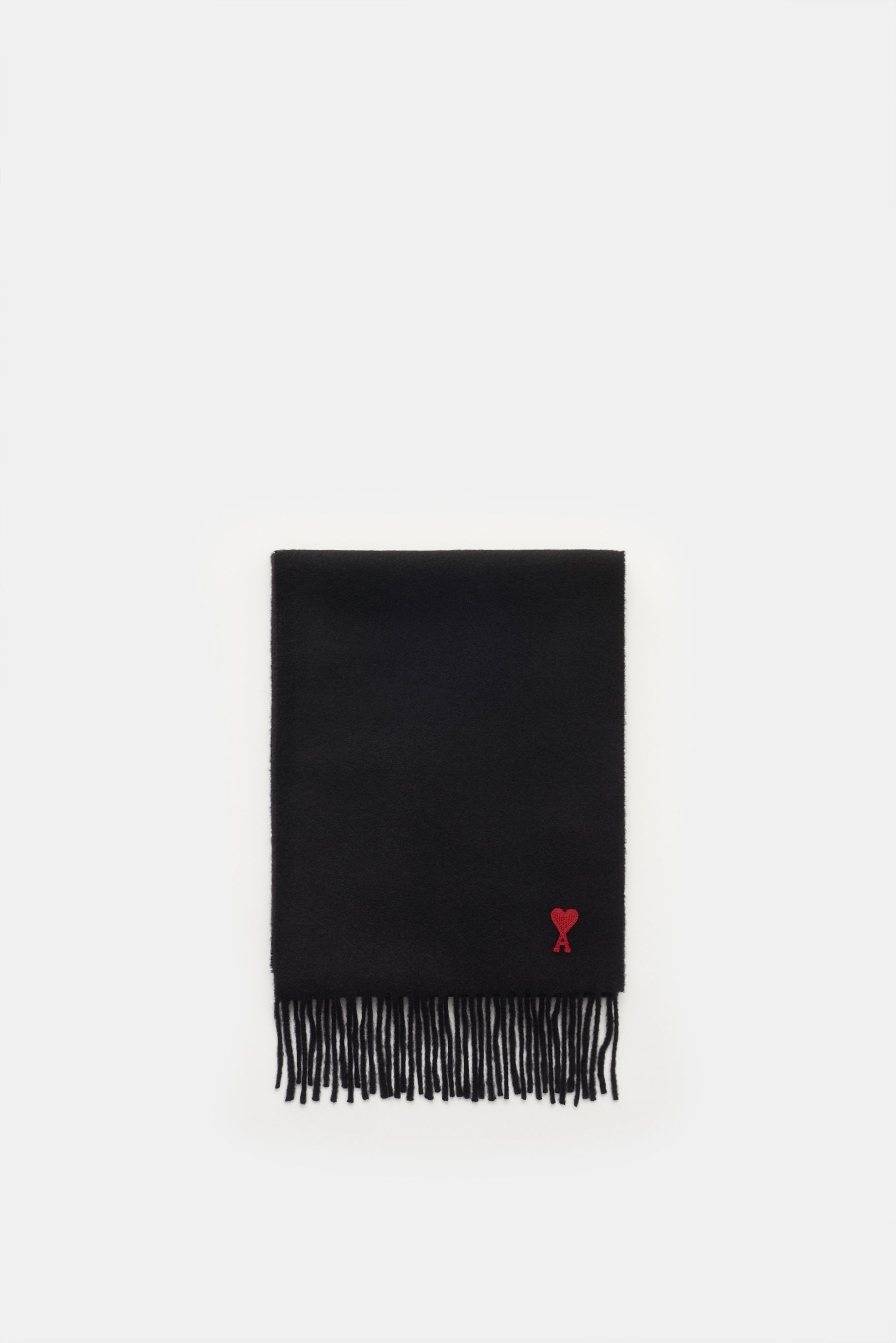 Ami Paris Schal 'Ami de Cœur' schwarz