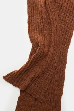 04651/ A trip in a bag Scarf rust brown mottled