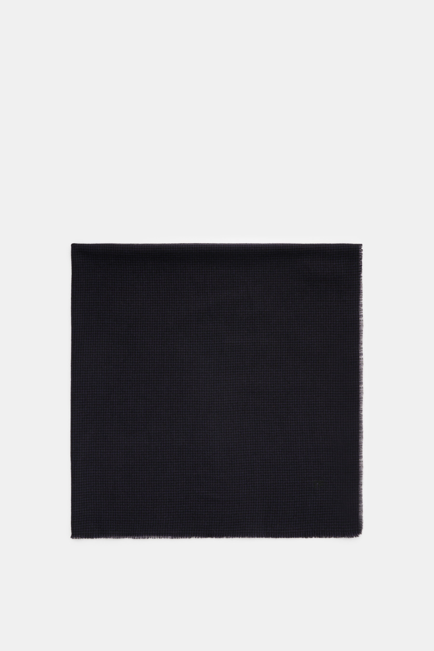 Tom Ford Schal navy/schwarz gemustert