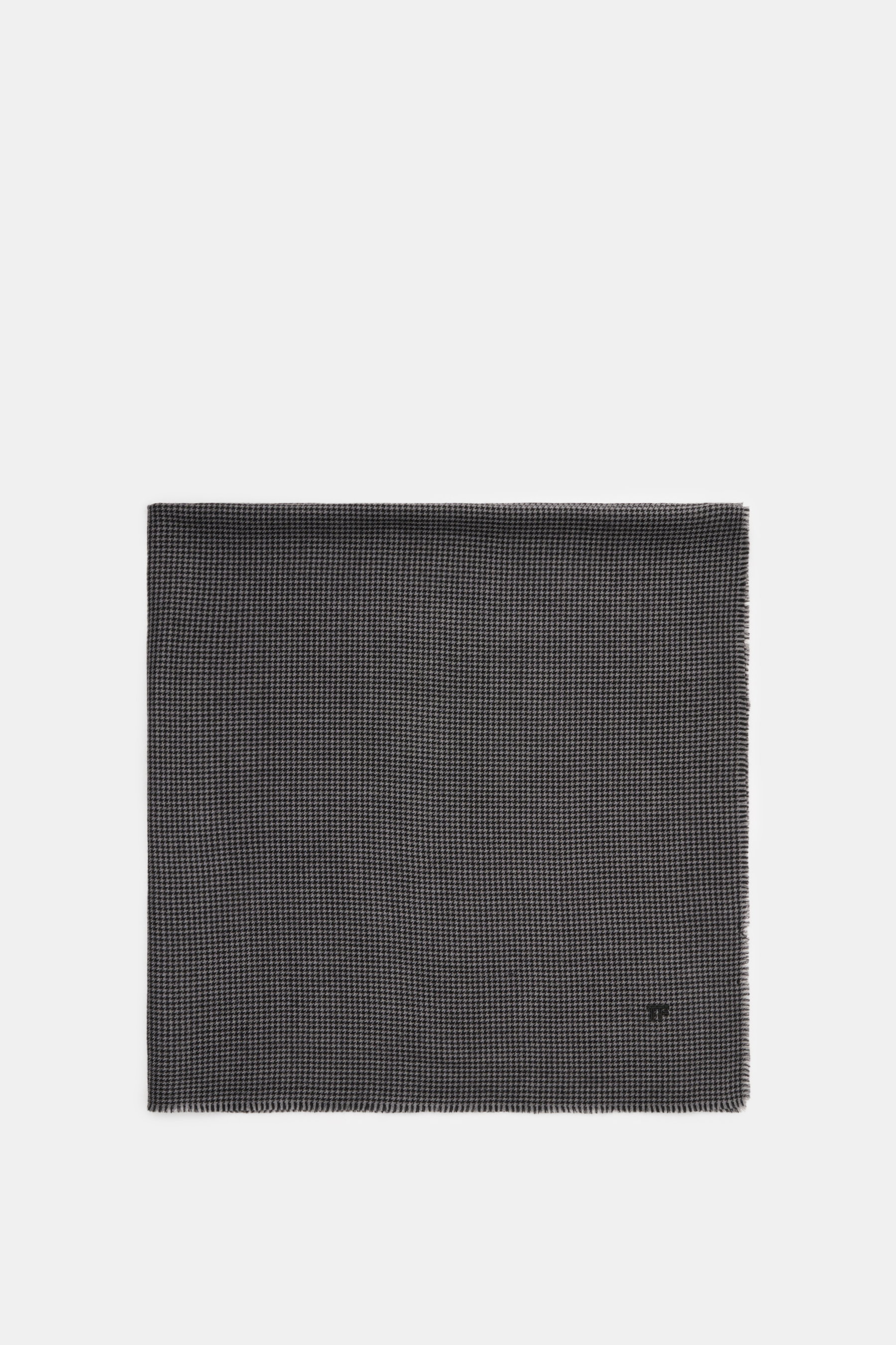 Tom Ford Schal grau/schwarz gemustert
