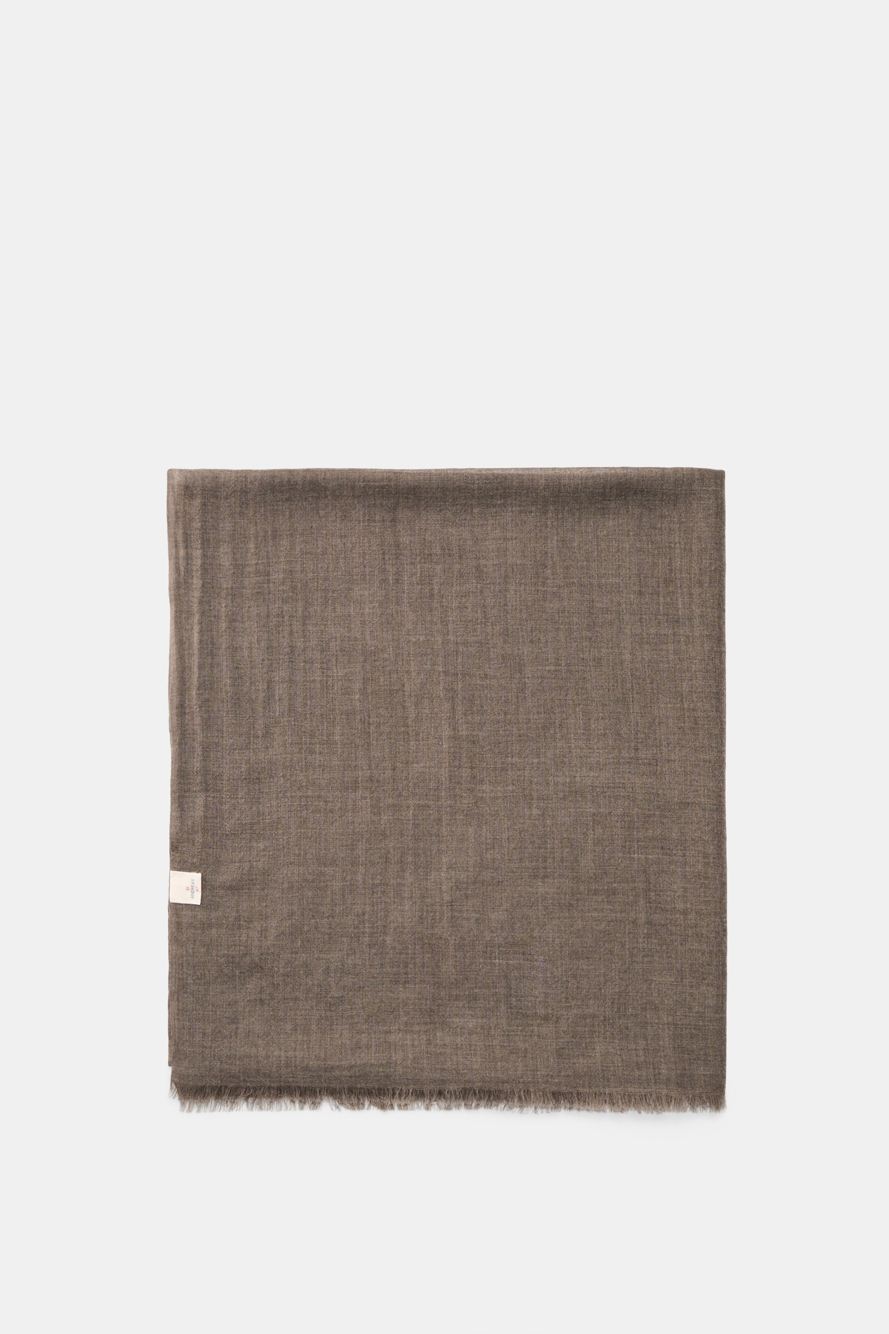 19 Andrea’s 47 Cashmere Schal graubraun meliert
