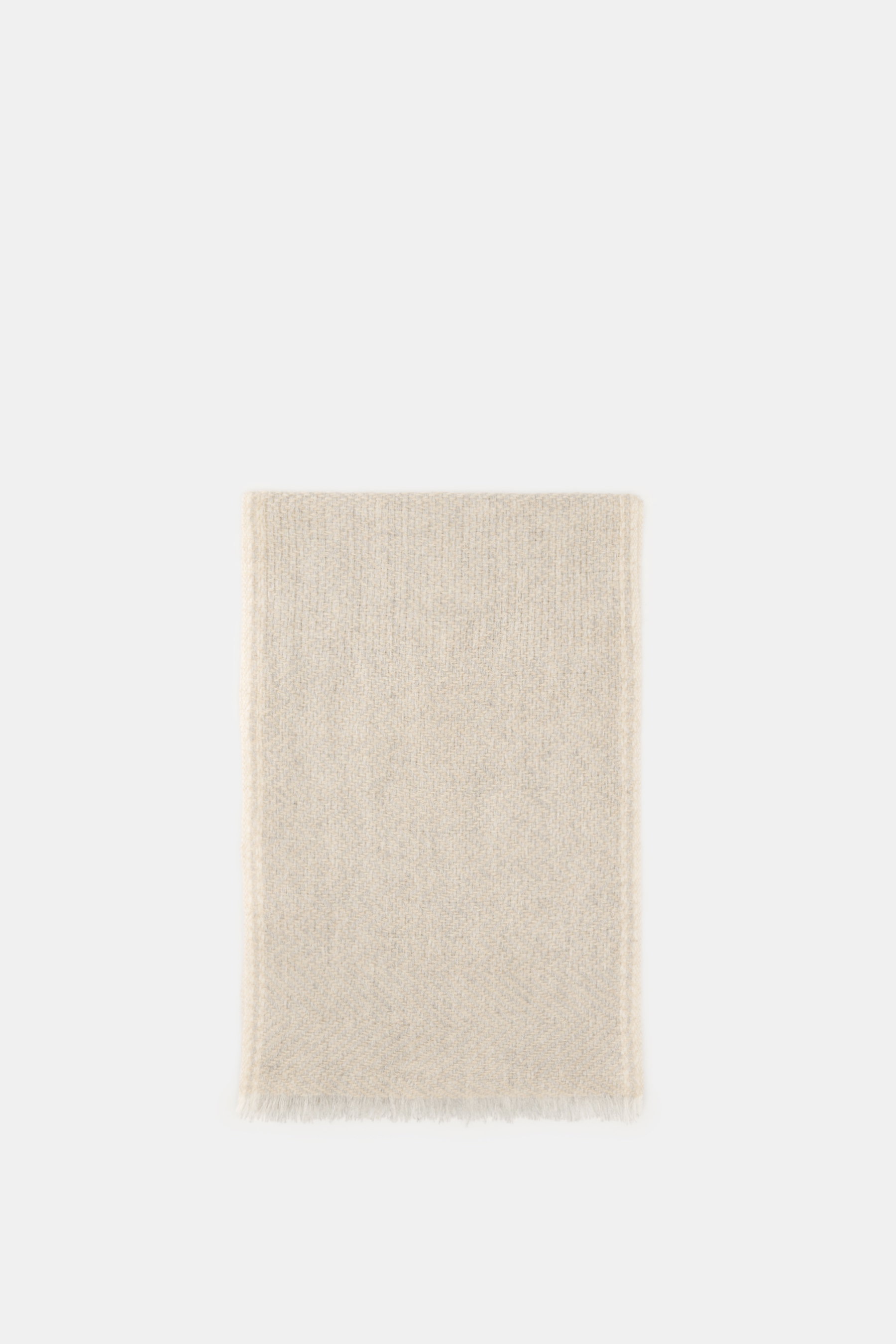 andrea's 1947 Cashmere Schal sand/hellgrau gemustert