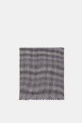 19 Andrea’s 47 Cashmere Schal navy/beige gemustert