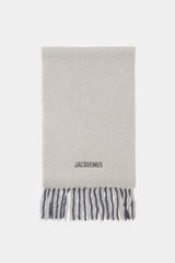 Jacquemus Schal hellgrau/dunkelgrau