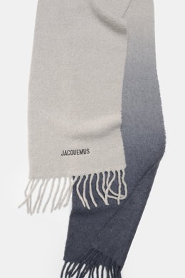 Jacquemus Schal hellgrau/dunkelgrau