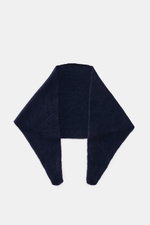 Top view of Filippo de Laurentiis Bandana navy, a soft, voluminous scarf with a medium-fine knit pattern in navy blue.

<p>This soft bandana by FILIPPO DE LAURENTIIS is knitted from a noble material composition and is a practically lightweight scarf for t