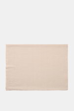 Altea Cashmere scarf beige shown from above, pure cashmere, very soft feel, fine lightweight quality, narrow fringed edge, approx. 192 cm x 65 cm.