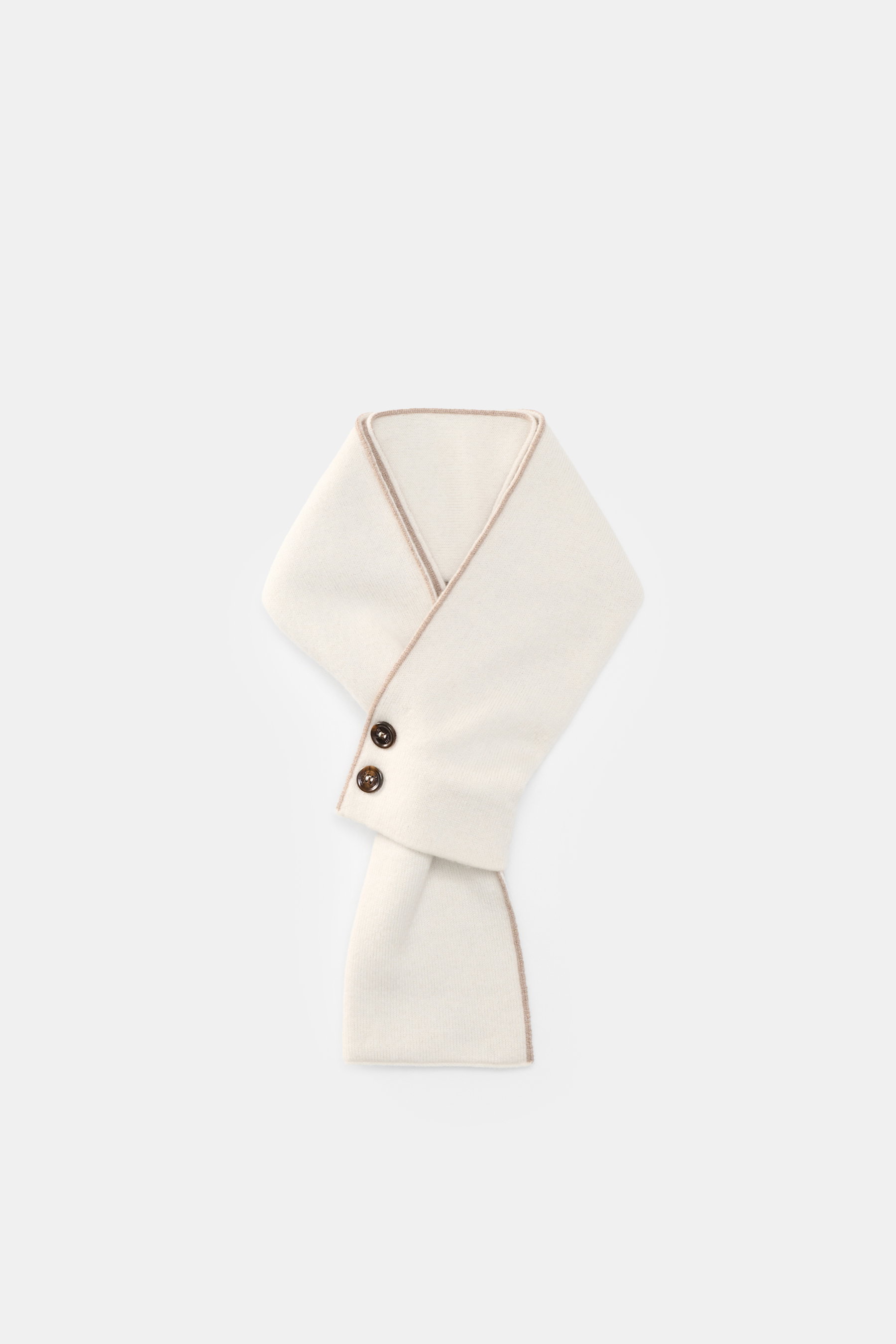 Moorer Cashmere Schal creme/taupe