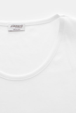 Zimmerli Rundhals-Unterhemd 'Sea Island' weiß