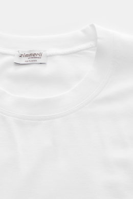 Zimmerli Rundhals-Unterhemd 'Pureness' weiß