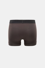 Tom Ford Boxershorts dunkelbraun, Rückansicht, sportlich, schlicht, Slim Fit, elastischer Bund mit TOM FORD-Stitching, seitlicher Eingriff, weiche Baumwolle.