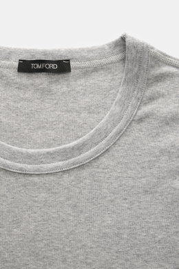 Tom Ford Rundhals-Unterhemd grau meliert