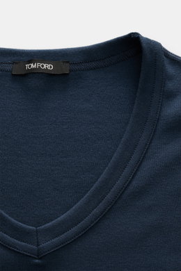 Tom Ford V-Neck Unterhemd navy