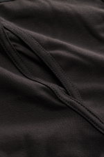 Nahaufnahme der seitlichen Eingriff-Naht der Tom Ford Boxershorts 2er-Set schwarz/dunkelbraun aus elastischer Baumwolle mit weichem Griff.