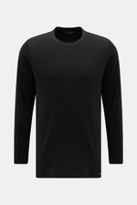 Black long-sleeve Tom Ford Rundhals-Unterhemd weiß shirt photographed from the front, featuring a round neckline, regular fit, soft cotton-modal blend, and small TOM FORD label at the hem. 

<p>Cleanes Basic mit Rundhalsausschnitt: Das komfortable T-Shirt