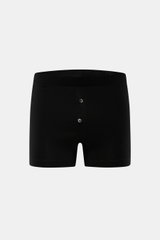 Front view of Stefan Brandt Boxershorts 'Bari' schwarz in black, slim fit with elastic waistband and buttoned side fly. <p>Komfort im Alltag: Die Boxershorts von STEFAN BRANDT aus weicher Baumwolle bieten ein angenehmes Tragegefühl für jeden Tag.</p>
<ul>
