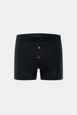 Front view of Stefan Brandt Boxershorts 'Bari' navy in slim fit, made of soft elastic cotton jersey with elastic waistband and buttoned side fly. <p>Komfort im Alltag: Die Boxershorts von STEFAN BRANDT aus weicher Baumwolle bieten ein angenehmes Tragegefü