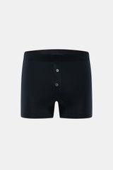 Front view of Stefan Brandt Boxershorts 'Bari' navy in slim fit, made of soft elastic cotton jersey with elastic waistband and buttoned side fly. <p>Komfort im Alltag: Die Boxershorts von STEFAN BRANDT aus weicher Baumwolle bieten ein angenehmes Tragegefü