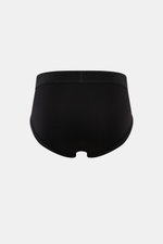 Tom Ford Sport Slips 2er-Set schwarz/graugrün, Rückansicht, sportlich, schlicht, luxuriös, elastische Baumwolle, weicher Griff, Slim Fit, elastischer Bund mit TOM FORD-Stitching, seitlicher Eingriff
