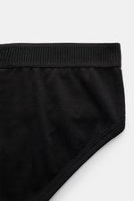 Tom Ford Sport Slips 2er-Set schwarz/graugrün, Detailansicht von oben, sportlich, schlicht, elastische Baumwolle, weicher Griff, Slim Fit, elastischer Bund mit TOM FORD-Stitching, seitlicher Eingriff.