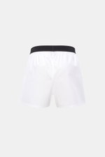 Tom Ford Boxershorts weiß, Rückansicht, sportlich, Slim Fit, reine Baumwolle, glatter Griff, elastischer Bund mit TOM FORD-Stitching, seitlicher Eingriff.