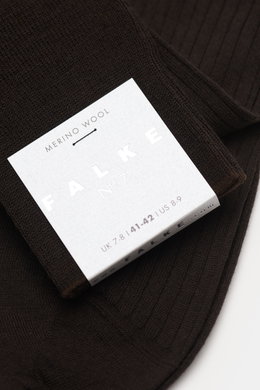 Falke Knee high sock 'No. 7' dark brown