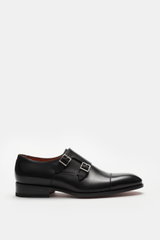 Santoni Doppelmonk schwarz