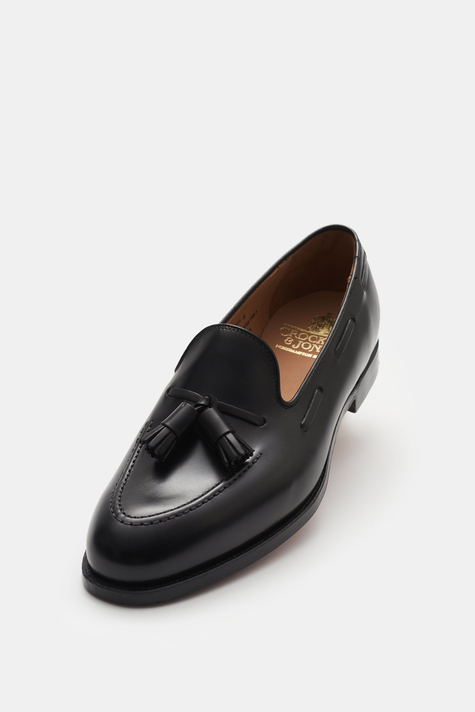 Crockett & Jones Black Leather Tassel Loafers Sz 10.  New Bloomsbury Tassel Loafers by Crockett & Jones for The  main image 4