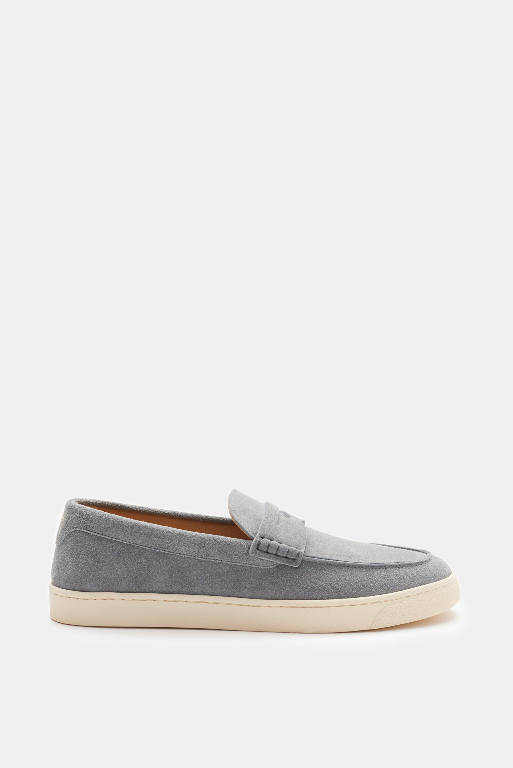 Brunello Cucinelli Penny Loafer grau