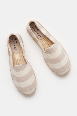Manebí Espadrilles beige/creme gestreift