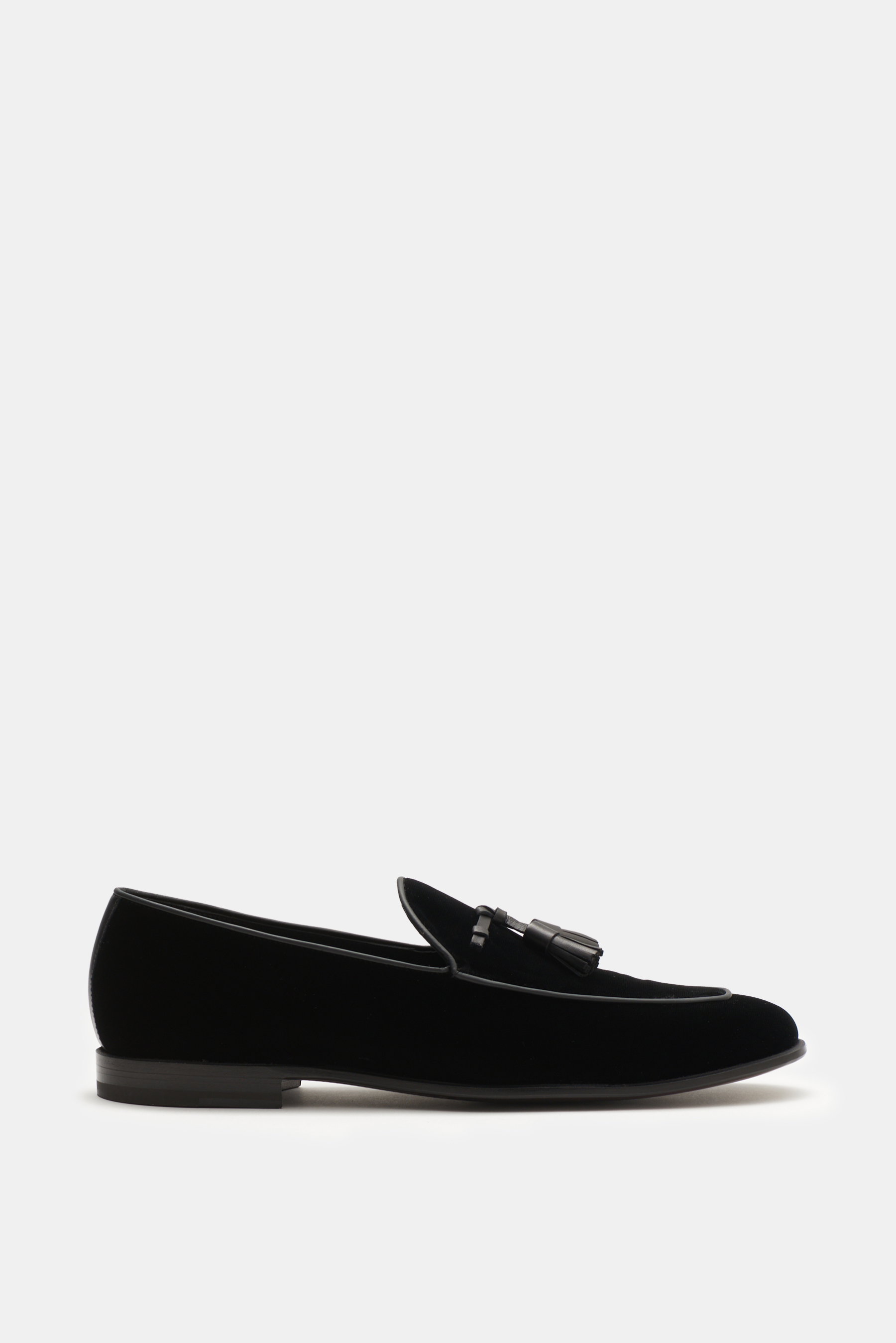Barrett Samt Tassel Loafer schwarz