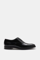 Crockett & Jones Lackleder Oxford 'Overton' schwarz