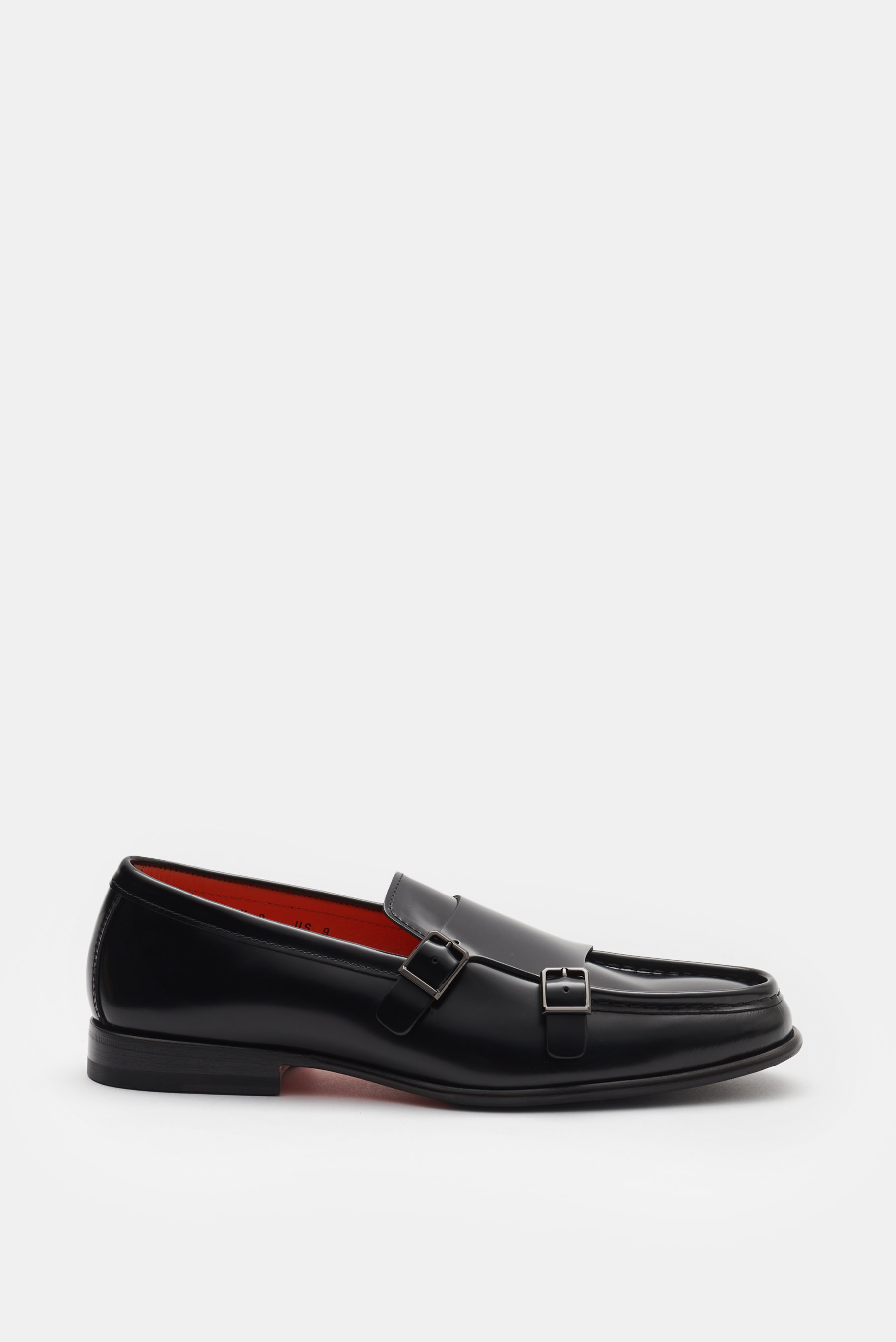 Santoni Doppelmonk schwarz